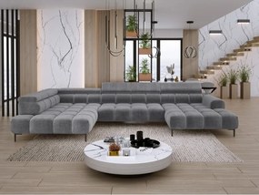 Narożnik PLAZA XL Lewostronny z elektryczną regulacją siedziska Tkanina EDEN 20 WERSAL