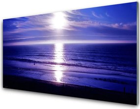 Panel Szklany do Kuchni Słoneczny Odblask Na Falach
