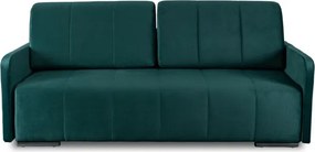 Sofa Rozkładana z Funkcją Spania IBIZA Dwuosobowa Zielona Nowoczesna do Salonu