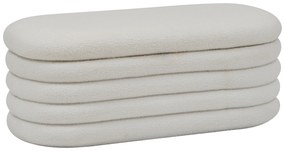 Siedzisko do przedpokoju GIULIA boucle, ze schowkiem, 110 x 46 x 40,5 cm
