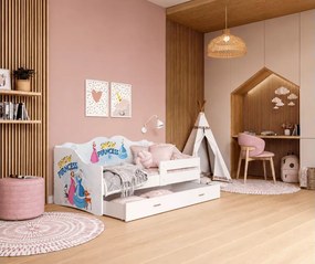 Łóżko dziecięce Blago z szufladą 80x160 80x180 MDF barierka stelaż Flex