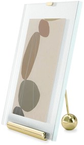 Szklana ramka stojąca w kolorze złota 19x23 cm Flute – Umbra