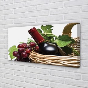 Zdjęcie na płótnie Dojrzałe Winogrona I Wino