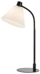 Biało-czarna lampa stołowa z tekstylnym kloszem (wysokość 59 cm) Mira – Markslöjd