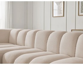 Beżowy narożnik (lewostronny/z szezlongiem) Talia – Bobochic Paris