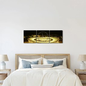 Obraz - stadion piłkarski (z zegarem) (90x30 cm)