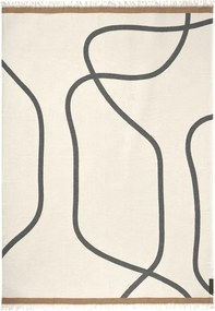 Kremowy koc 130x175 cm Shadow – Mette Ditmer Denmark