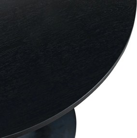 Stół okrągły Hvar 80 cm czarny do jadalni i kuchni