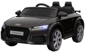 HOMCOM Dziecięcy Samochód Elektryczny, Audi TT RS Roadster, 3 km/h, Pilot, LED, USB, Czarny