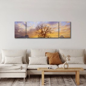 Obraz - Pejzaż ze słonecznikami (170x50 cm)