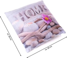 Poduszka dekoracyjna z oświetleniem LED Home - 38 x 38 cm