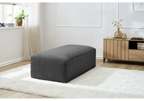 Ciemnoszary sztruksowy podnóżek modułowy Megeve – Bobochic Paris