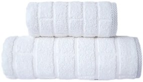 Ręcznik bawełniany Greno BRICK 50x90 biały GRENO