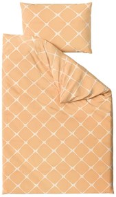 PrzytulneMieszkanie.pl PrzytulneMieszkanie.pl Bawełniana pościel ARMINA morelowa Rozmiar pościeli: 2 szt 70 x 90 cm | 200 x 220 cm