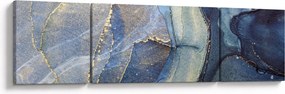 Obraz - Abstrakcja z użyciem tuszu alkoholowego (170x50 cm)