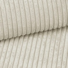 Kremowe tapicerowane łóżko dwuosobowe ze schowkiem ze stelażem 200x200 cm Voliera – Maison de Rêve