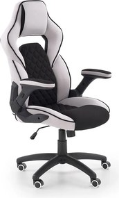 Fotel gabinetowy - czarny + popielaty K1-W78