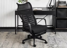 Ergonomiczny fotel biurowy Anaya z regulowanym zagłówkiem i wysuwanym podnóżkiem – komfort i design na najwyższym poziomie