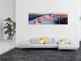 Obraz - Zimowa panorama górska II. (170x50 cm)
