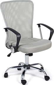 Jasnoszare tapicerowane krzesło biurowe Brisbane – Yes Everyday