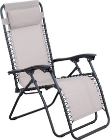 Derby RELAX relaksacyjny fotel ogrodowy beżowy