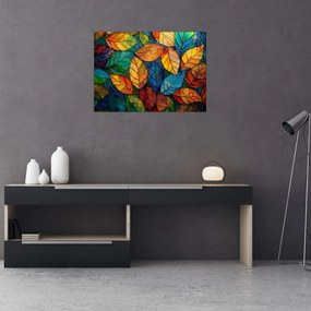 Obraz - Mozaika z liści (70x50 cm)