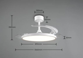 Biała lampa sufitowa LED Kasfjord – Trio
