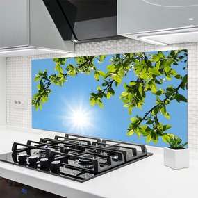 Szkło Ozdobne do Kuchni Złocisty Blask Słońca