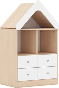 Regał szkolny domek z szufladami Blox BASE 70 index 2PP-2R-4SB-D