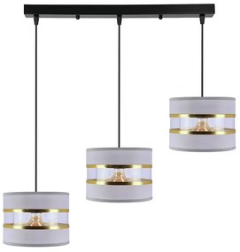 Szara potrójna nowoczesna lampa wisząca - 23X D255 G9-H35