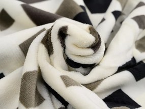 PrzytulneMieszkanie.pl PrzytulneMieszkanie.pl Pościel z mikropluszu LUXOR biało-szara Rozmiar pościeli: 70 x 90 cm | 140 x 200 cm