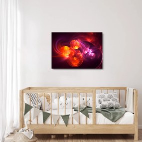 Obraz na szkle - nowoczesna abstrakcja (70x50 cm)