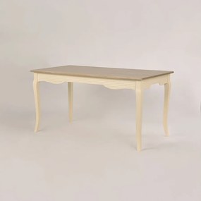 Stół 160x78x80 cm Kremowo jasnobrązowy Pesaro PE026