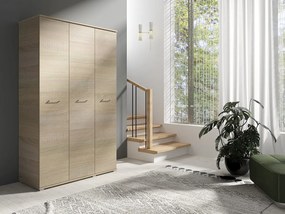 Szafa Otwierana Trzydrzwiowa 120cm x 200cm SONOMA | Półki + Wieszak