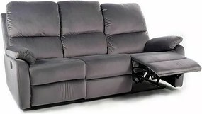 Sofa rozkładana SPENCER 3 VELVET szara