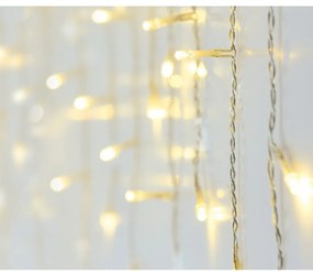 Świąteczna kurtyna świetlna 180 LED, IP44, 6 m, biały