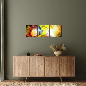 Obraz - Kosmiczny motyl (z zegarem) (90x30 cm)