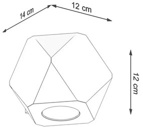 Geometryczny skandynawski kinkiet - 4X S468 G6-A89