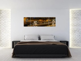 Obraz miasta nocą (170x50 cm)