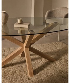 Stół ze szklanym blatem 100x200 cm Argo – Kave Home