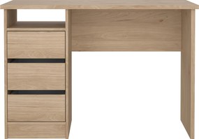 Biurko młodzieżowe z szufladami Function Plus 110, kolor jackson hickory