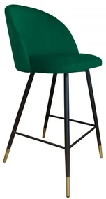 Hoker niski CLAUDINE VELVET GOLD zielony ATOS
