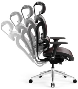 Fotel ergonomiczny Diablo V-Commander: Czarno-Burgundowy