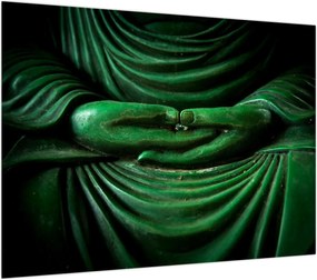 Obraz na szkle - Ręka Buddy (70x50 cm)