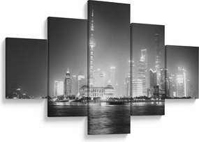 Obraz nowoczesnych drapaczy chmur (125x70 cm)