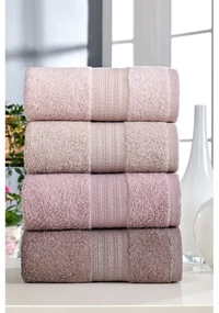 Różowe bawełniane ręczniki zestaw 4 szt. 50x90 cm – Mila Home