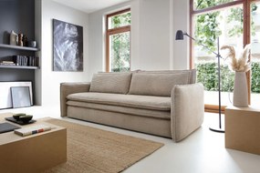 Sofa rozkładana LUNA SLIM beżowa PIASKI Meble