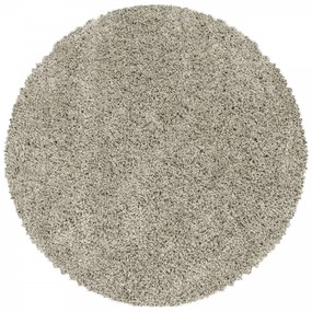 Dywan shaggy Sydney cappucino koło 120 cm x 120 cm