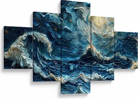 Obraz - Malowanie nieba i morza (125x70 cm)