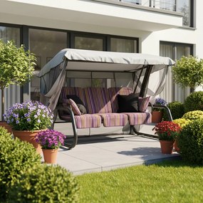 Huśtawka ogrodowa z moskitierą Venezia C013-04BB PATIO